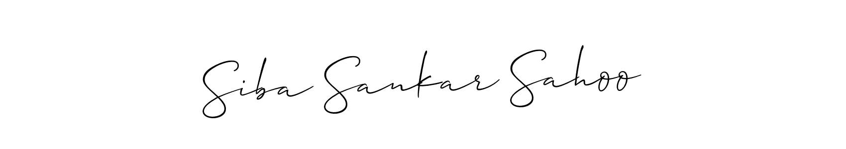 Make a beautiful signature design for name Siba Sankar Sahoo. With this signature (Allison_Script) style, you can create a handwritten signature for free. Siba Sankar Sahoo signature style 2 images and pictures png