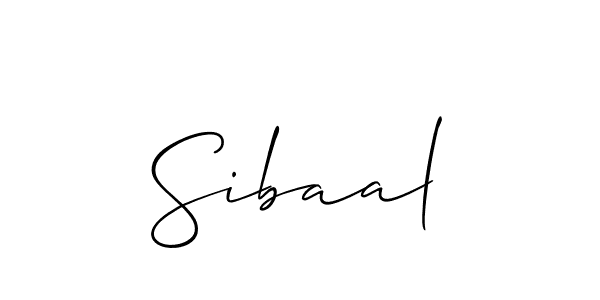 How to make Sibaal signature? Allison_Script is a professional autograph style. Create handwritten signature for Sibaal name. Sibaal signature style 2 images and pictures png