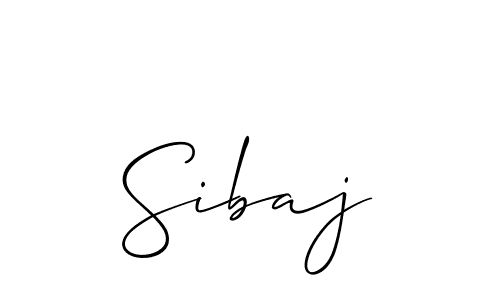 Best and Professional Signature Style for Sibaj. Allison_Script Best Signature Style Collection. Sibaj signature style 2 images and pictures png