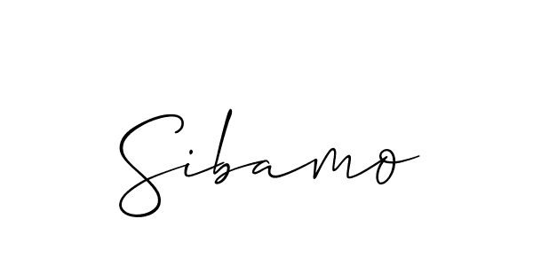 if you are searching for the best signature style for your name Sibamo. so please give up your signature search. here we have designed multiple signature styles  using Allison_Script. Sibamo signature style 2 images and pictures png