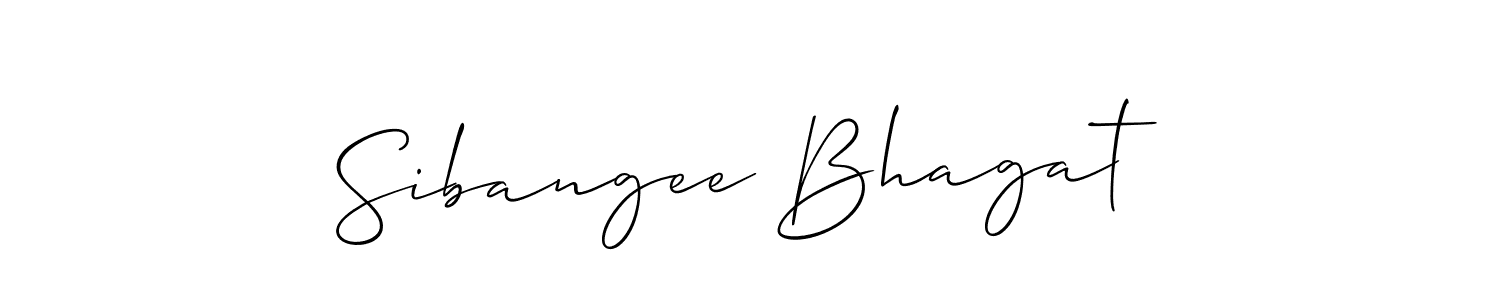 if you are searching for the best signature style for your name Sibangee Bhagat. so please give up your signature search. here we have designed multiple signature styles  using Allison_Script. Sibangee Bhagat signature style 2 images and pictures png