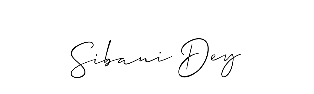 Sibani Dey stylish signature style. Best Handwritten Sign (Allison_Script) for my name. Handwritten Signature Collection Ideas for my name Sibani Dey. Sibani Dey signature style 2 images and pictures png