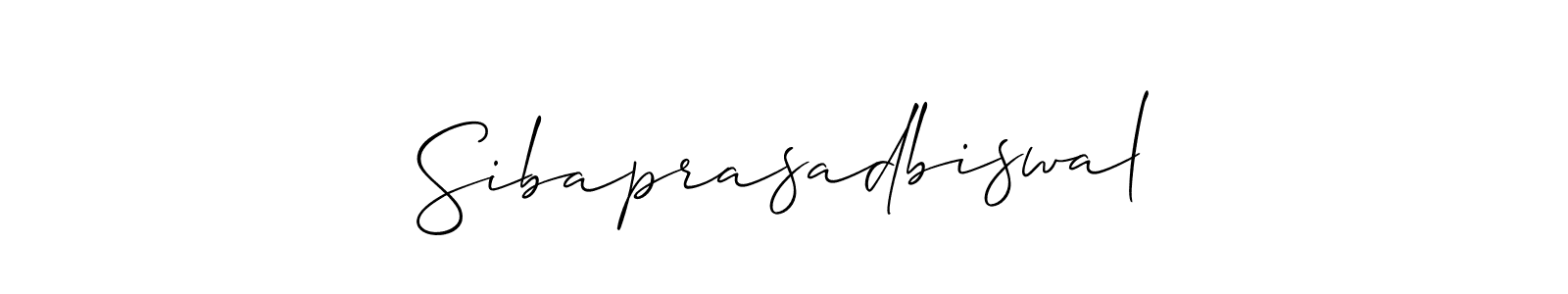 How to make Sibaprasadbiswal name signature. Use Allison_Script style for creating short signs online. This is the latest handwritten sign. Sibaprasadbiswal signature style 2 images and pictures png