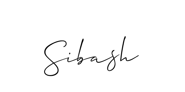 Make a beautiful signature design for name Sibash. With this signature (Allison_Script) style, you can create a handwritten signature for free. Sibash signature style 2 images and pictures png