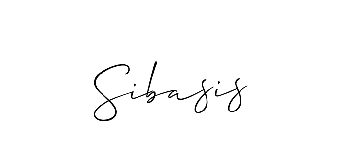 The best way (Allison_Script) to make a short signature is to pick only two or three words in your name. The name Sibasis include a total of six letters. For converting this name. Sibasis signature style 2 images and pictures png
