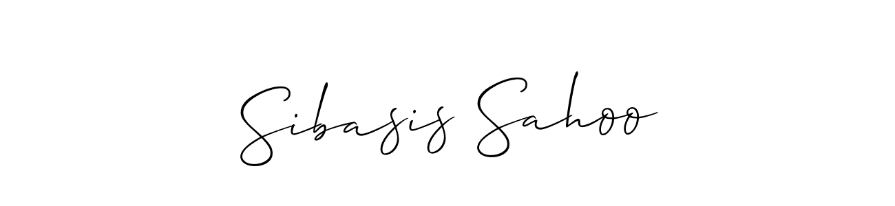 Create a beautiful signature design for name Sibasis Sahoo. With this signature (Allison_Script) fonts, you can make a handwritten signature for free. Sibasis Sahoo signature style 2 images and pictures png