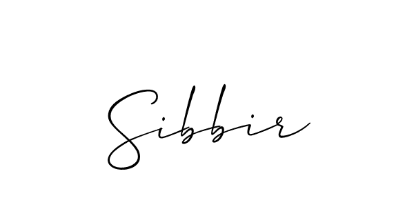 Sibbir stylish signature style. Best Handwritten Sign (Allison_Script) for my name. Handwritten Signature Collection Ideas for my name Sibbir. Sibbir signature style 2 images and pictures png