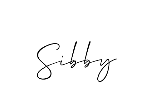 You should practise on your own different ways (Allison_Script) to write your name (Sibby) in signature. don't let someone else do it for you. Sibby signature style 2 images and pictures png