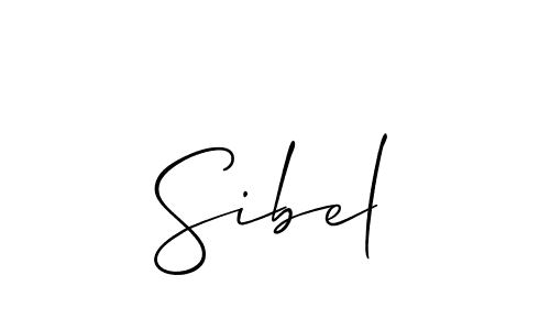 The best way (Allison_Script) to make a short signature is to pick only two or three words in your name. The name Sibel include a total of six letters. For converting this name. Sibel signature style 2 images and pictures png