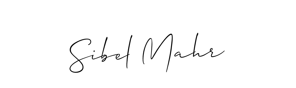 Create a beautiful signature design for name Sibel Mahr. With this signature (Allison_Script) fonts, you can make a handwritten signature for free. Sibel Mahr signature style 2 images and pictures png