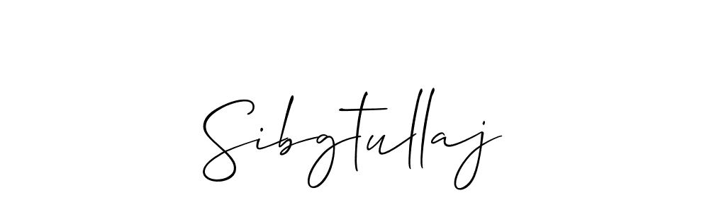 How to make Sibgtullaj name signature. Use Allison_Script style for creating short signs online. This is the latest handwritten sign. Sibgtullaj signature style 2 images and pictures png