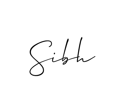 Best and Professional Signature Style for Sibh. Allison_Script Best Signature Style Collection. Sibh signature style 2 images and pictures png