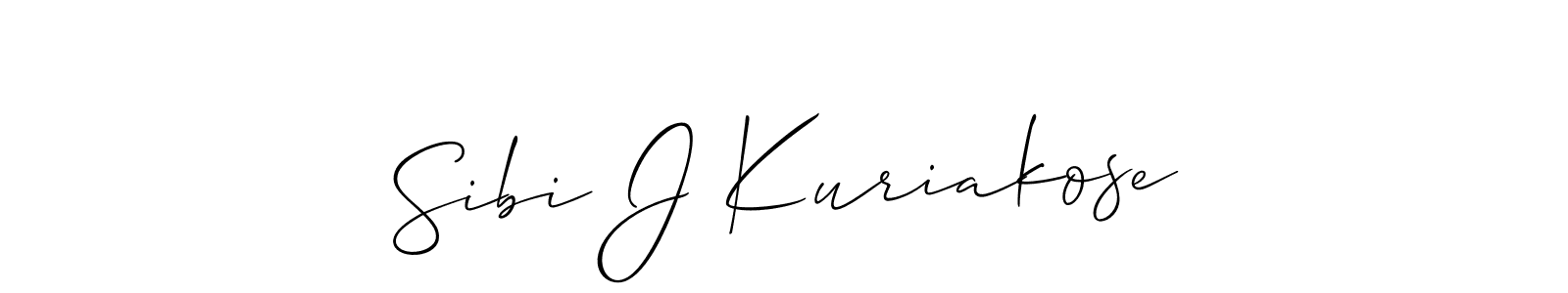 if you are searching for the best signature style for your name Sibi J Kuriakose. so please give up your signature search. here we have designed multiple signature styles  using Allison_Script. Sibi J Kuriakose signature style 2 images and pictures png