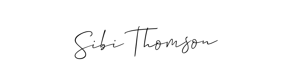 You should practise on your own different ways (Allison_Script) to write your name (Sibi Thomson) in signature. don't let someone else do it for you. Sibi Thomson signature style 2 images and pictures png