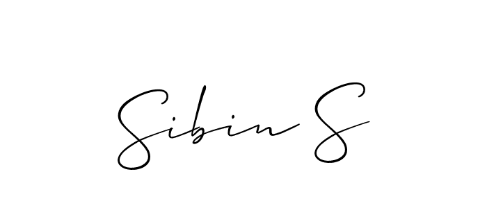 Best and Professional Signature Style for Sibin S. Allison_Script Best Signature Style Collection. Sibin S signature style 2 images and pictures png