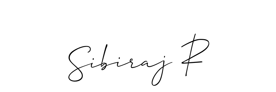 Best and Professional Signature Style for Sibiraj R. Allison_Script Best Signature Style Collection. Sibiraj R signature style 2 images and pictures png