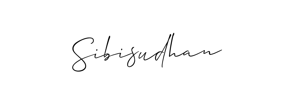 Create a beautiful signature design for name Sibisudhan. With this signature (Allison_Script) fonts, you can make a handwritten signature for free. Sibisudhan signature style 2 images and pictures png