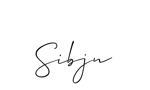 Create a beautiful signature design for name Sibjn. With this signature (Allison_Script) fonts, you can make a handwritten signature for free. Sibjn signature style 2 images and pictures png