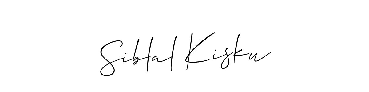 How to make Siblal Kisku signature? Allison_Script is a professional autograph style. Create handwritten signature for Siblal Kisku name. Siblal Kisku signature style 2 images and pictures png