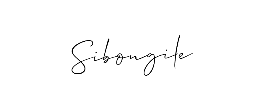 You should practise on your own different ways (Allison_Script) to write your name (Sibongile) in signature. don't let someone else do it for you. Sibongile signature style 2 images and pictures png