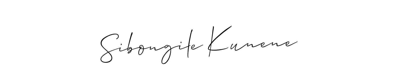 This is the best signature style for the Sibongile Kunene name. Also you like these signature font (Allison_Script). Mix name signature. Sibongile Kunene signature style 2 images and pictures png