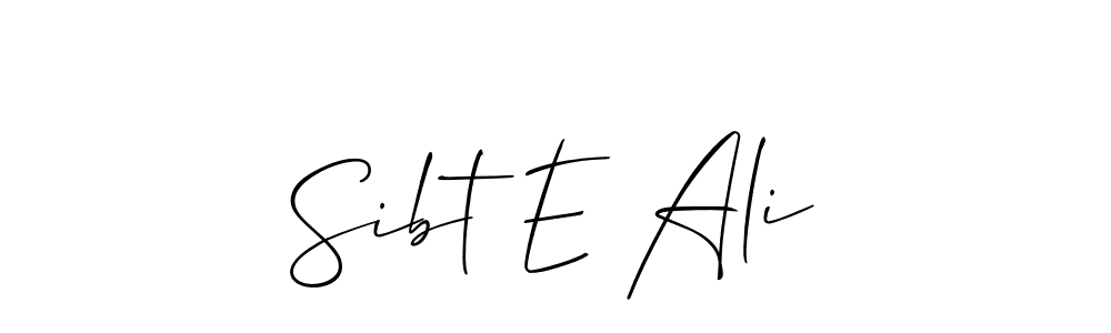 Make a beautiful signature design for name Sibt E Ali. Use this online signature maker to create a handwritten signature for free. Sibt E Ali signature style 2 images and pictures png