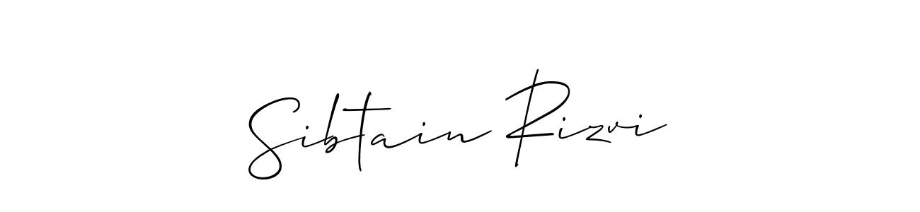 You should practise on your own different ways (Allison_Script) to write your name (Sibtain Rizvi) in signature. don't let someone else do it for you. Sibtain Rizvi signature style 2 images and pictures png