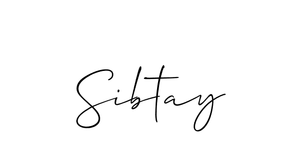 Also we have Sibtay name is the best signature style. Create professional handwritten signature collection using Allison_Script autograph style. Sibtay signature style 2 images and pictures png