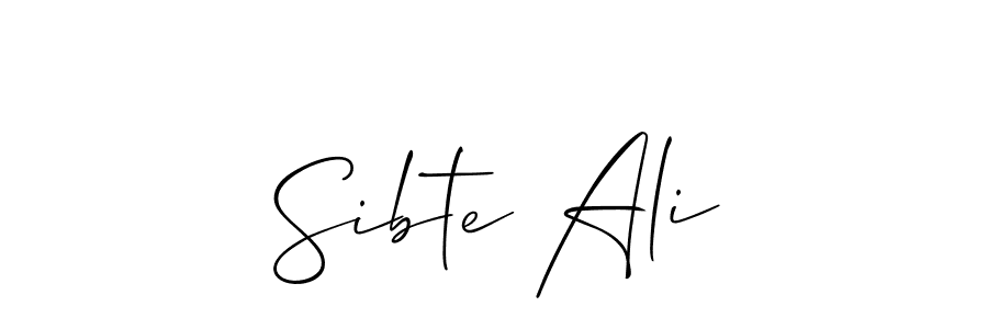 Sibte Ali stylish signature style. Best Handwritten Sign (Allison_Script) for my name. Handwritten Signature Collection Ideas for my name Sibte Ali. Sibte Ali signature style 2 images and pictures png