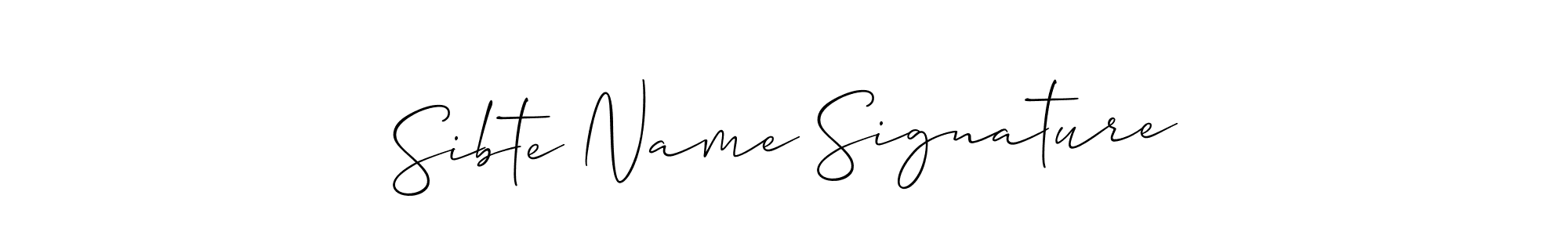 Also we have Sibte Name Signature name is the best signature style. Create professional handwritten signature collection using Allison_Script autograph style. Sibte Name Signature signature style 2 images and pictures png
