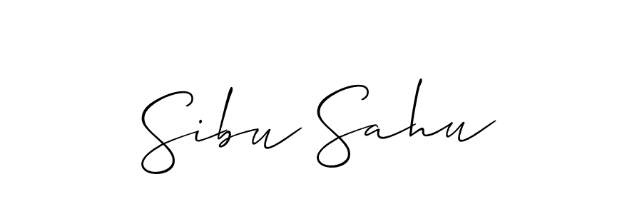 Design your own signature with our free online signature maker. With this signature software, you can create a handwritten (Allison_Script) signature for name Sibu Sahu. Sibu Sahu signature style 2 images and pictures png