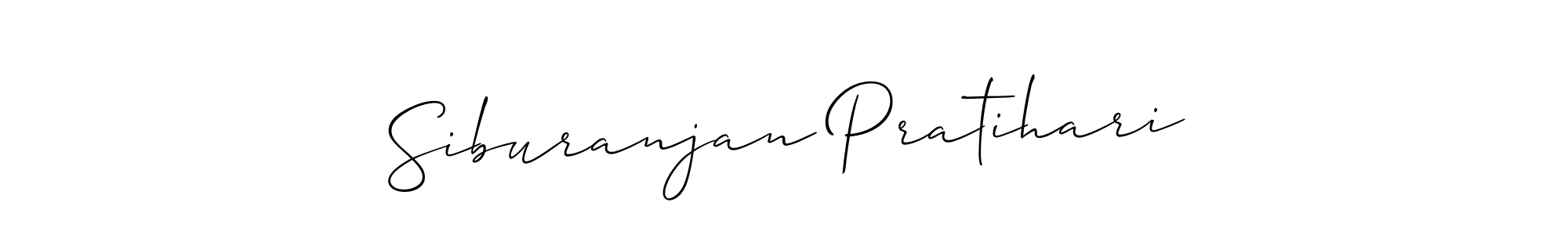 You should practise on your own different ways (Allison_Script) to write your name (Siburanjan Pratihari) in signature. don't let someone else do it for you. Siburanjan Pratihari signature style 2 images and pictures png