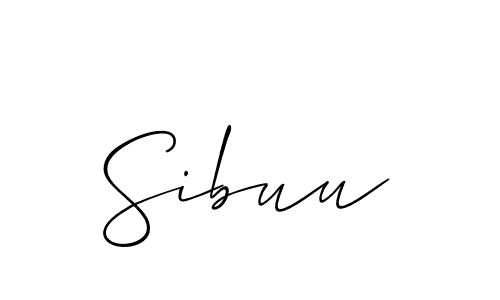 Best and Professional Signature Style for Sibuu. Allison_Script Best Signature Style Collection. Sibuu signature style 2 images and pictures png