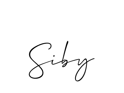 Make a beautiful signature design for name Siby. Use this online signature maker to create a handwritten signature for free. Siby signature style 2 images and pictures png