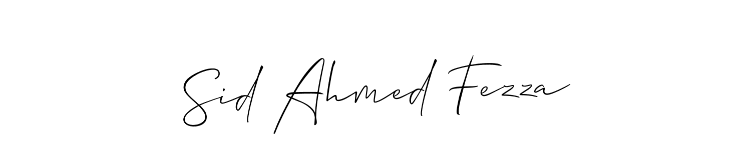 You can use this online signature creator to create a handwritten signature for the name Sid Ahmed Fezza. This is the best online autograph maker. Sid Ahmed Fezza signature style 2 images and pictures png