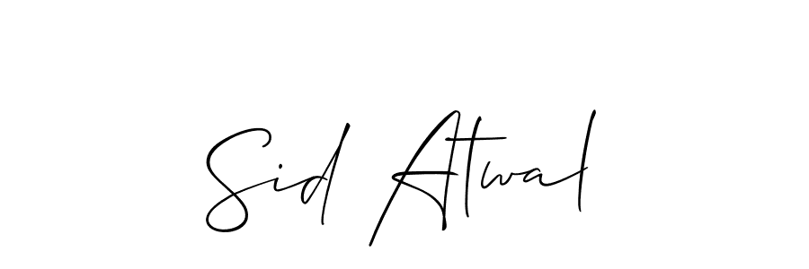 Similarly Allison_Script is the best handwritten signature design. Signature creator online .You can use it as an online autograph creator for name Sid Atwal. Sid Atwal signature style 2 images and pictures png