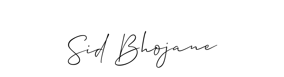 Once you've used our free online signature maker to create your best signature Allison_Script style, it's time to enjoy all of the benefits that Sid Bhojane name signing documents. Sid Bhojane signature style 2 images and pictures png