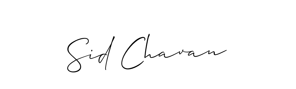 Make a beautiful signature design for name Sid Chavan. With this signature (Allison_Script) style, you can create a handwritten signature for free. Sid Chavan signature style 2 images and pictures png