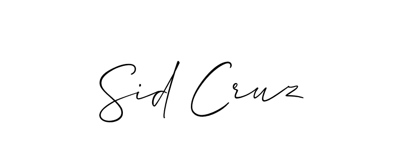 You can use this online signature creator to create a handwritten signature for the name Sid Cruz. This is the best online autograph maker. Sid Cruz signature style 2 images and pictures png