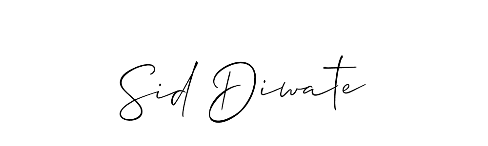 Make a beautiful signature design for name Sid Diwate. Use this online signature maker to create a handwritten signature for free. Sid Diwate signature style 2 images and pictures png