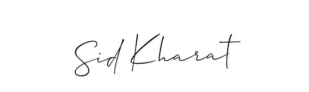 Also we have Sid Kharat name is the best signature style. Create professional handwritten signature collection using Allison_Script autograph style. Sid Kharat signature style 2 images and pictures png
