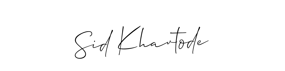 Best and Professional Signature Style for Sid Khavtode. Allison_Script Best Signature Style Collection. Sid Khavtode signature style 2 images and pictures png