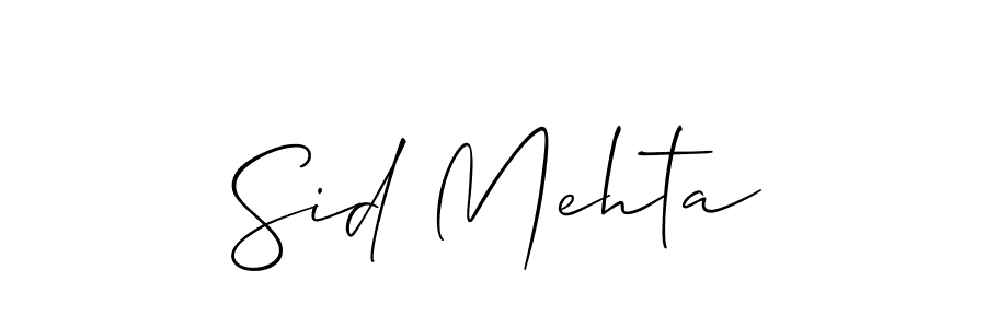 Allison_Script is a professional signature style that is perfect for those who want to add a touch of class to their signature. It is also a great choice for those who want to make their signature more unique. Get Sid Mehta name to fancy signature for free. Sid Mehta signature style 2 images and pictures png