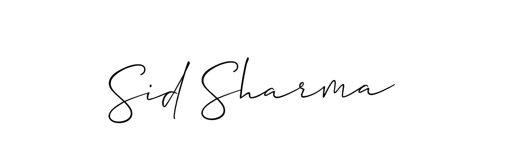 It looks lik you need a new signature style for name Sid Sharma. Design unique handwritten (Allison_Script) signature with our free signature maker in just a few clicks. Sid Sharma signature style 2 images and pictures png