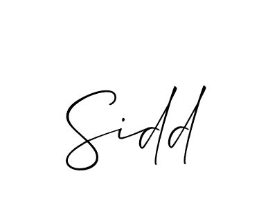 You should practise on your own different ways (Allison_Script) to write your name (Sidd) in signature. don't let someone else do it for you. Sidd signature style 2 images and pictures png