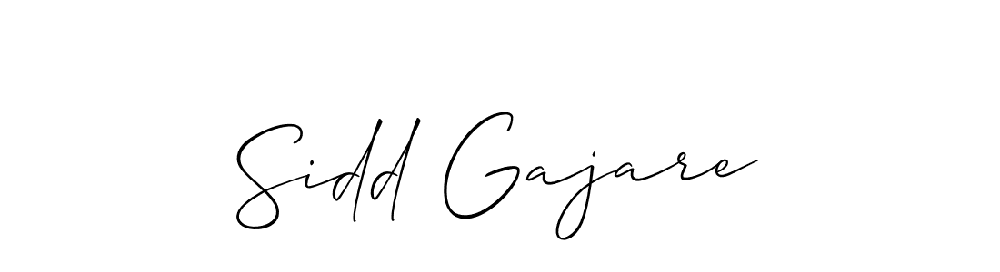 How to make Sidd Gajare signature? Allison_Script is a professional autograph style. Create handwritten signature for Sidd Gajare name. Sidd Gajare signature style 2 images and pictures png