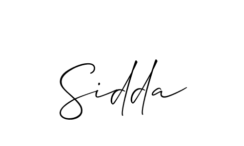Best and Professional Signature Style for Sidda. Allison_Script Best Signature Style Collection. Sidda signature style 2 images and pictures png