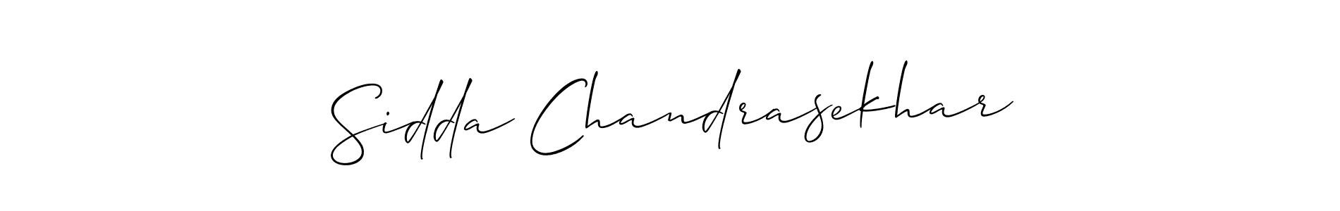 Make a short Sidda Chandrasekhar signature style. Manage your documents anywhere anytime using Allison_Script. Create and add eSignatures, submit forms, share and send files easily. Sidda Chandrasekhar signature style 2 images and pictures png