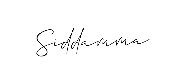 Design your own signature with our free online signature maker. With this signature software, you can create a handwritten (Allison_Script) signature for name Siddamma. Siddamma signature style 2 images and pictures png