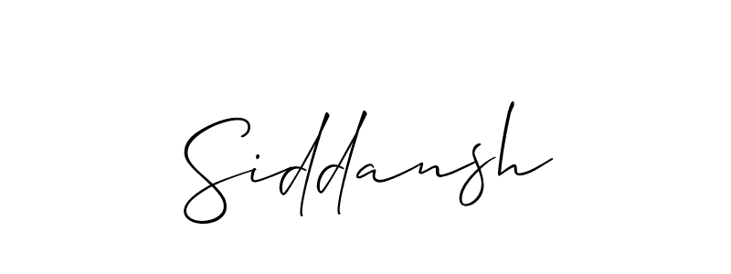 Also we have Siddansh name is the best signature style. Create professional handwritten signature collection using Allison_Script autograph style. Siddansh signature style 2 images and pictures png